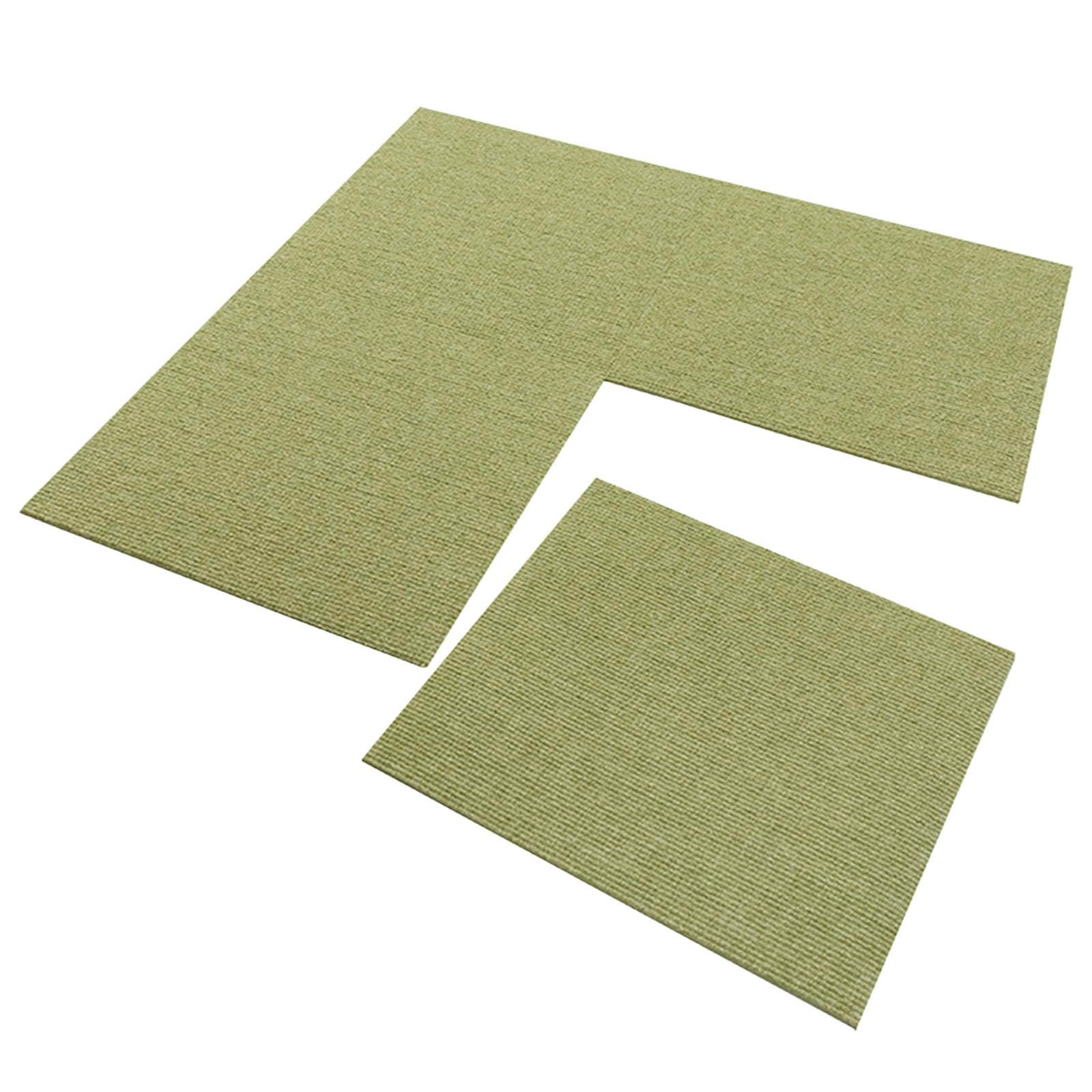 数量限定】4枚 グリーン 30×30cm カーペットタイプ タイルカーペット