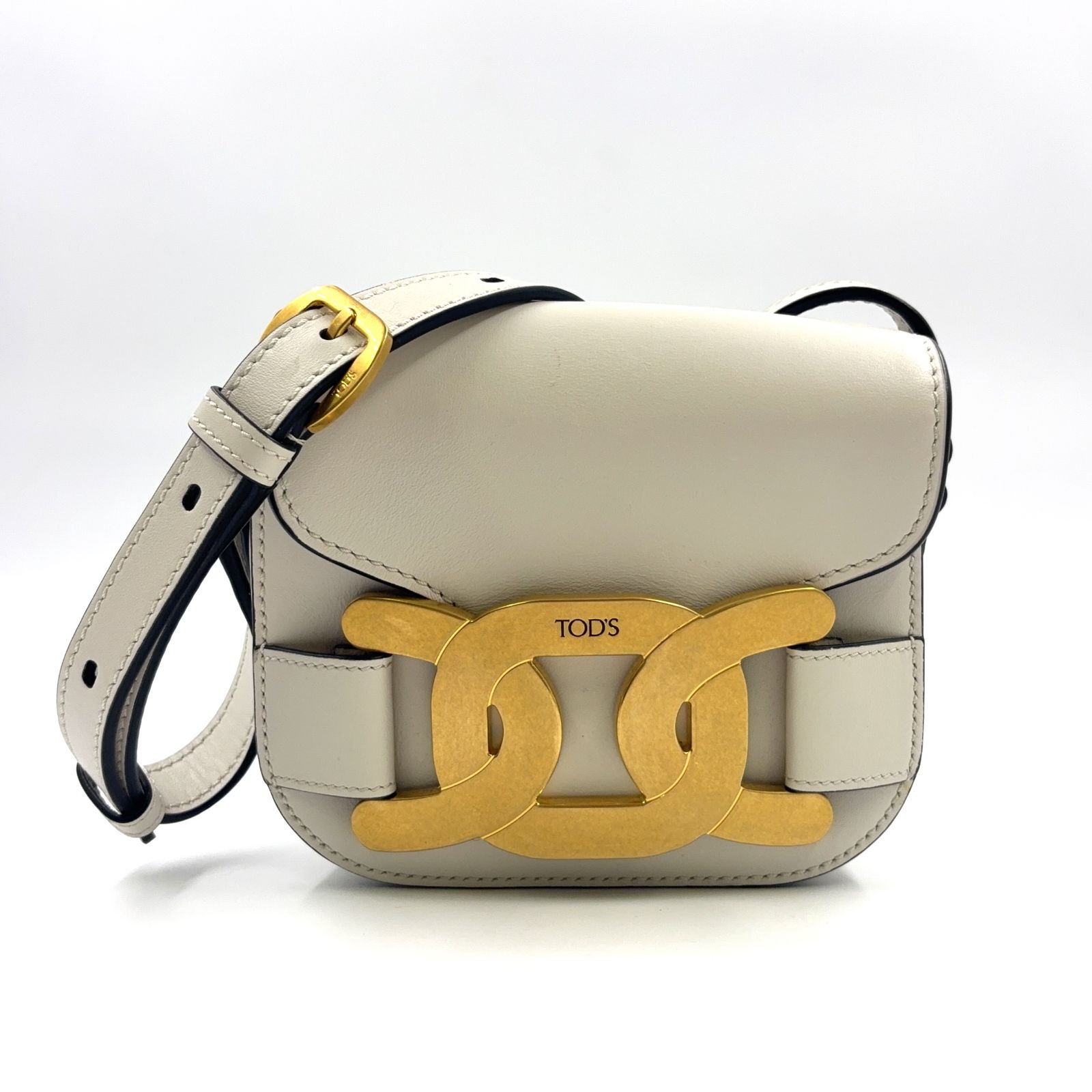 TOD'S ケイト クロスボディバッグ レザー アイボリー ショルダーバッグ