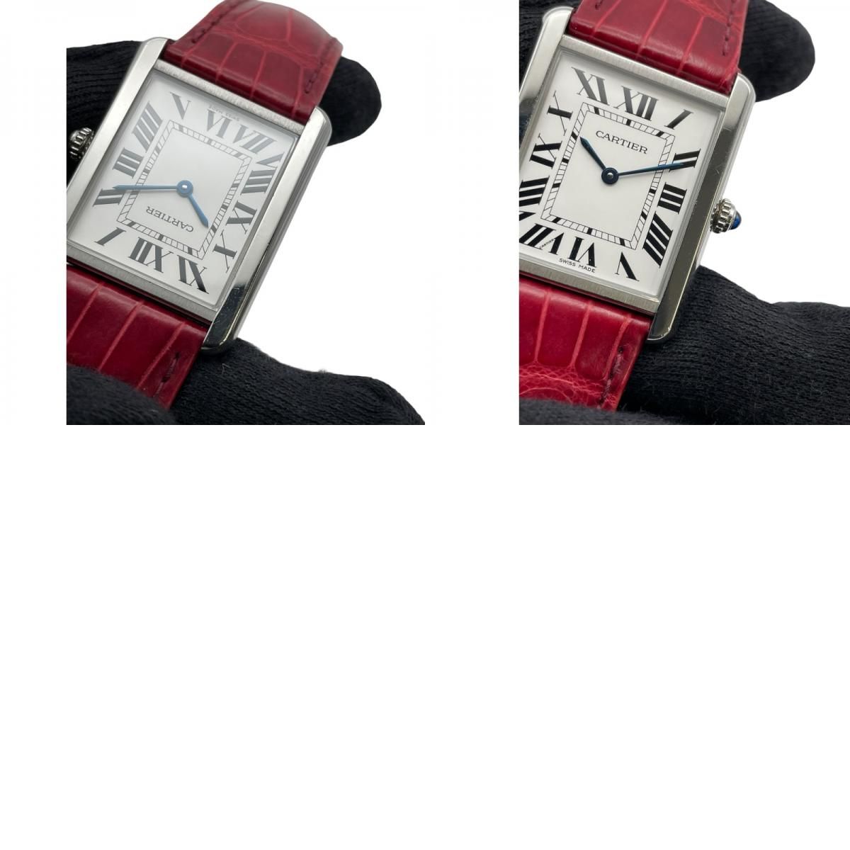 カルティエ Cartier タンクソロ LM WSTA0028 シルバー SS クオーツ