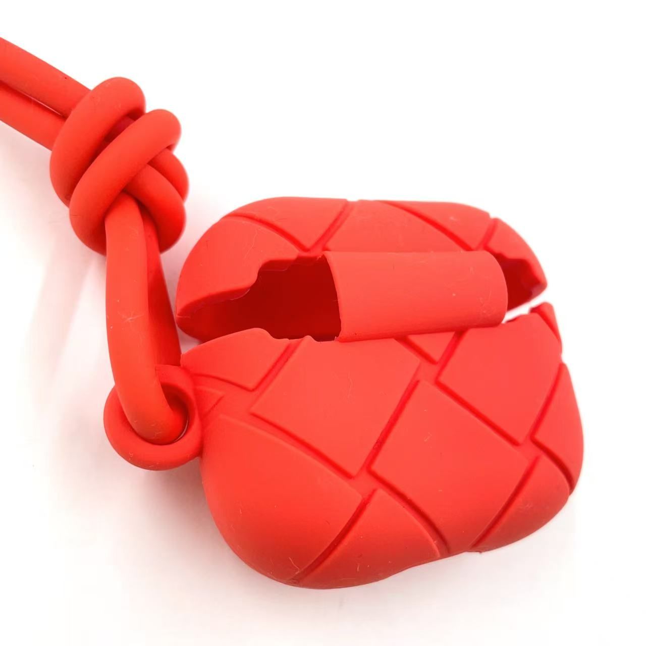 BOTTEGA VENETA イントレチャート イヤホンケース ラバー オレンジ