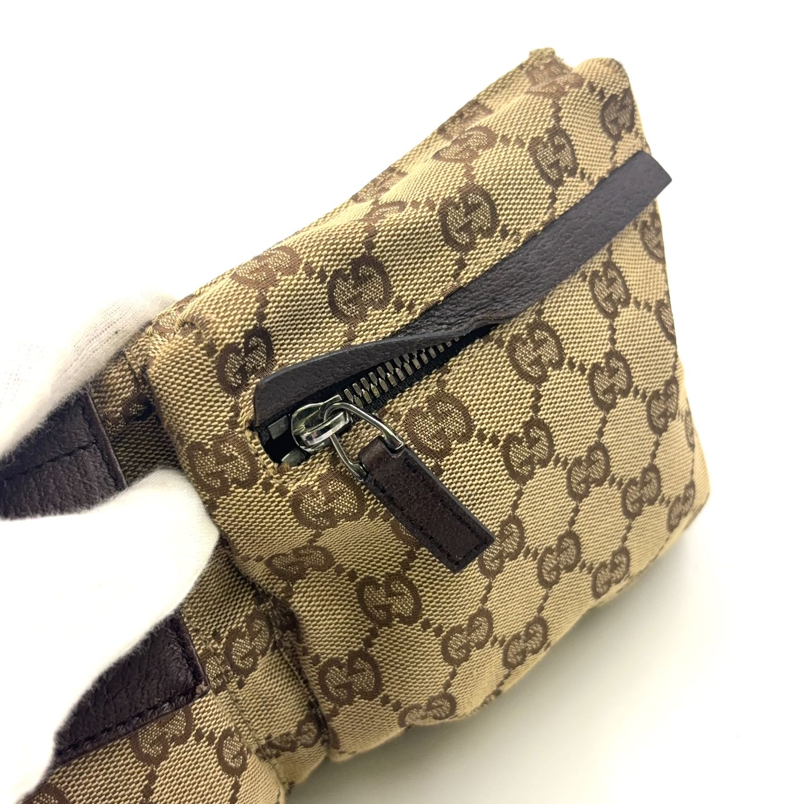 GUCCI GG柄 GGキャンバス レザー×キャンバス ピンク×ベージュ