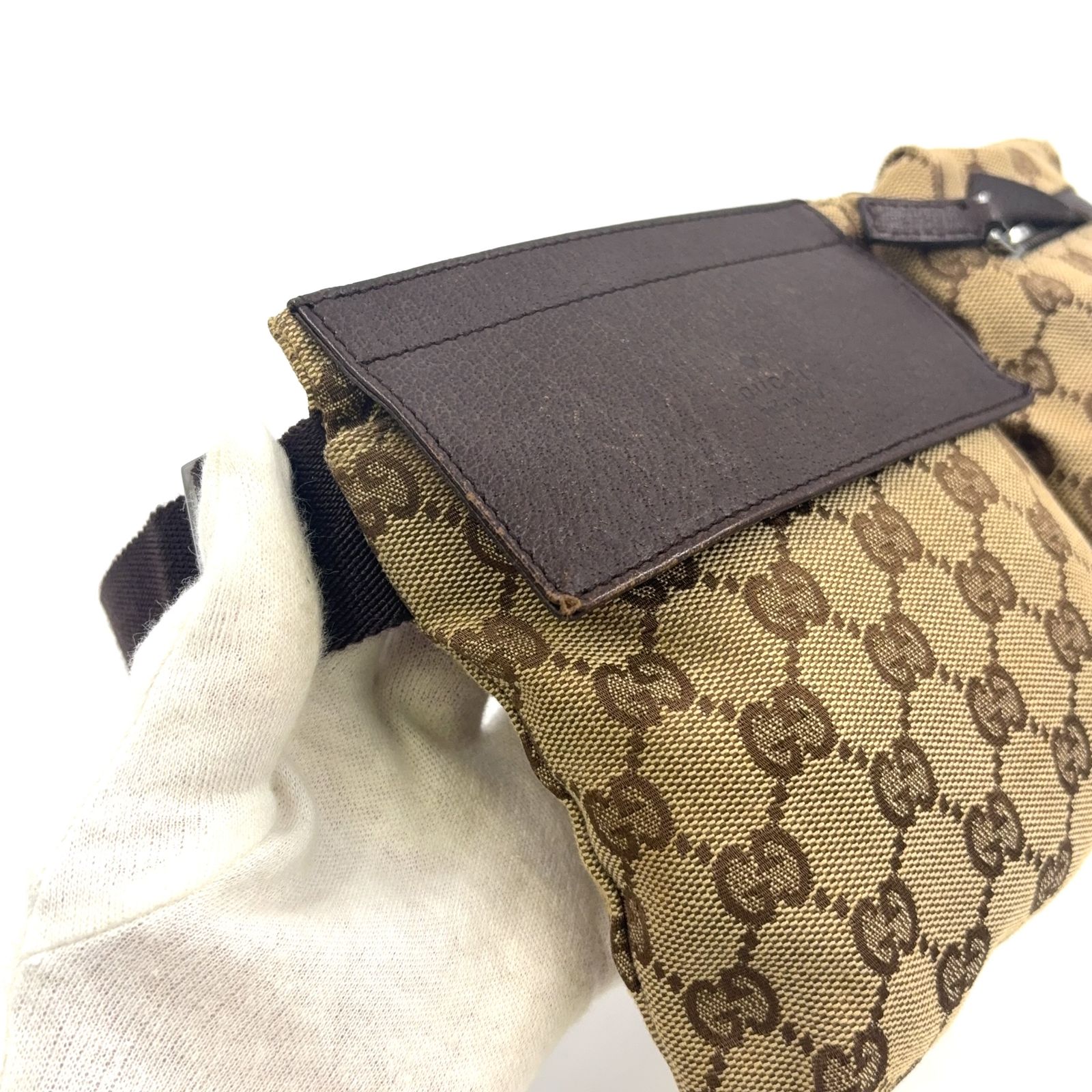 GUCCI GG柄 GGキャンバス レザー×キャンバス ピンク×ベージュ