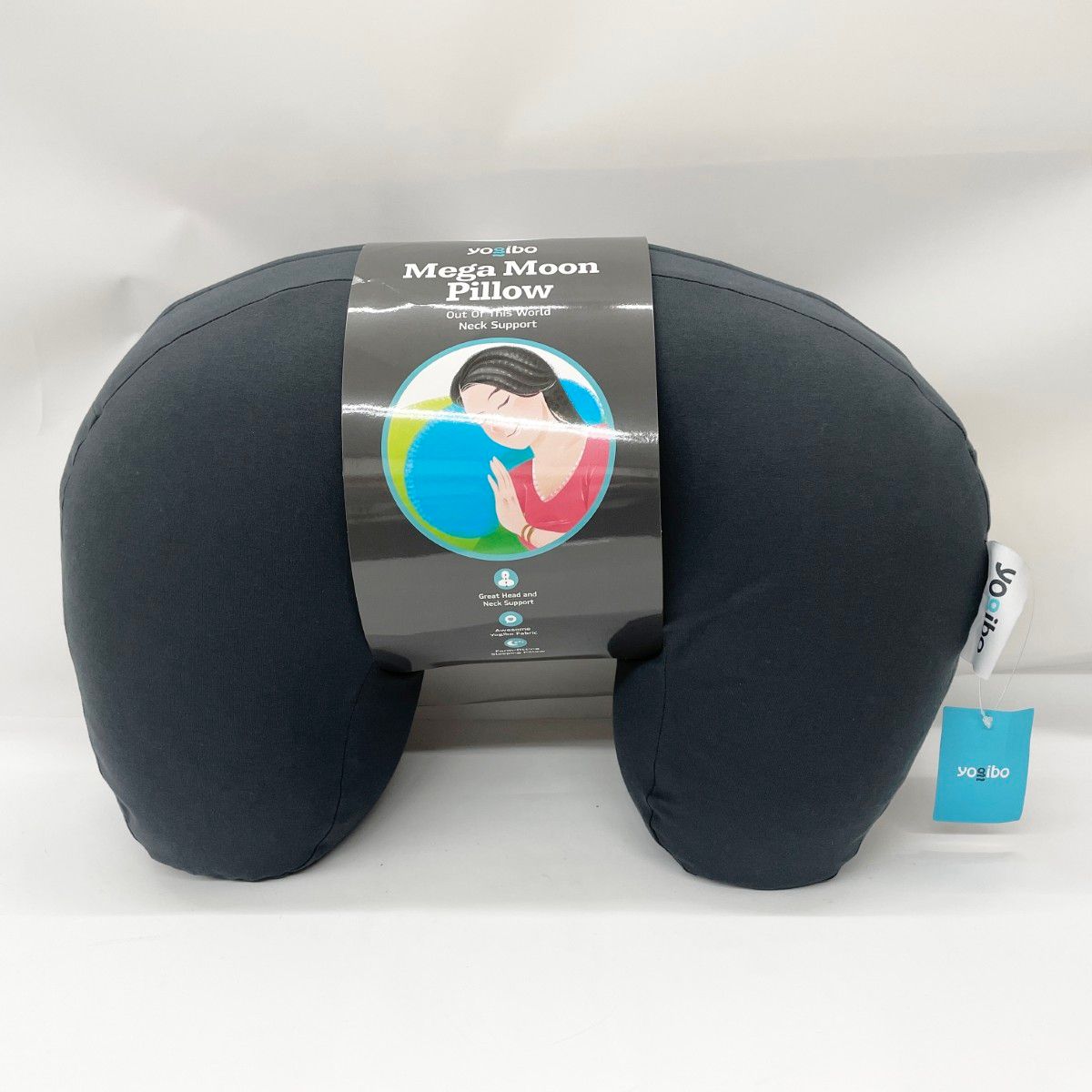 〇〇yogibo ビーズクッション Mega Moon Pillow ダークグレー Mega 