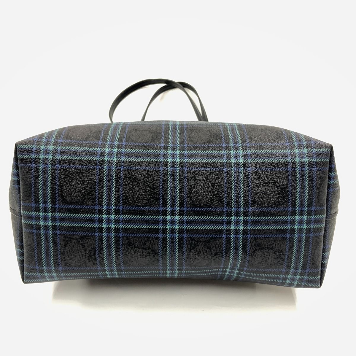 〇〇COACH コーチ シグネチャー チェック トートバッグ F80032 