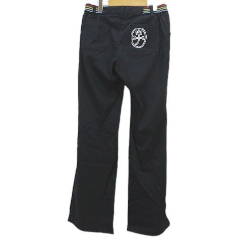 試着のみ カステルバジャック ディズニーコラボ ストレッチパンツ チップとデール カステルバジャック CASTELBAJAC ストレートパンツ 13 黒系ブラック