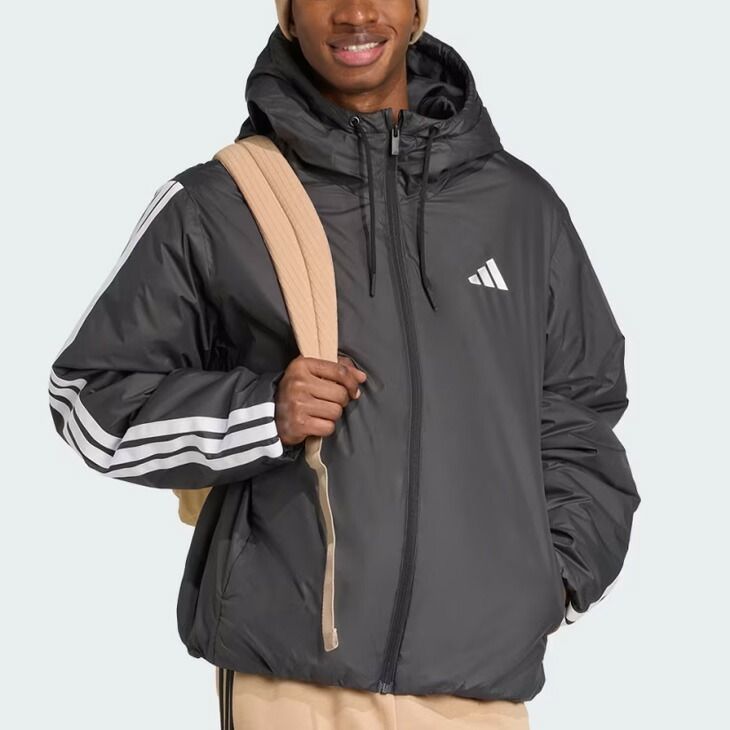 アディダス 中綿ジャケット メンズ adidas M ESS 3S フードパデッド 