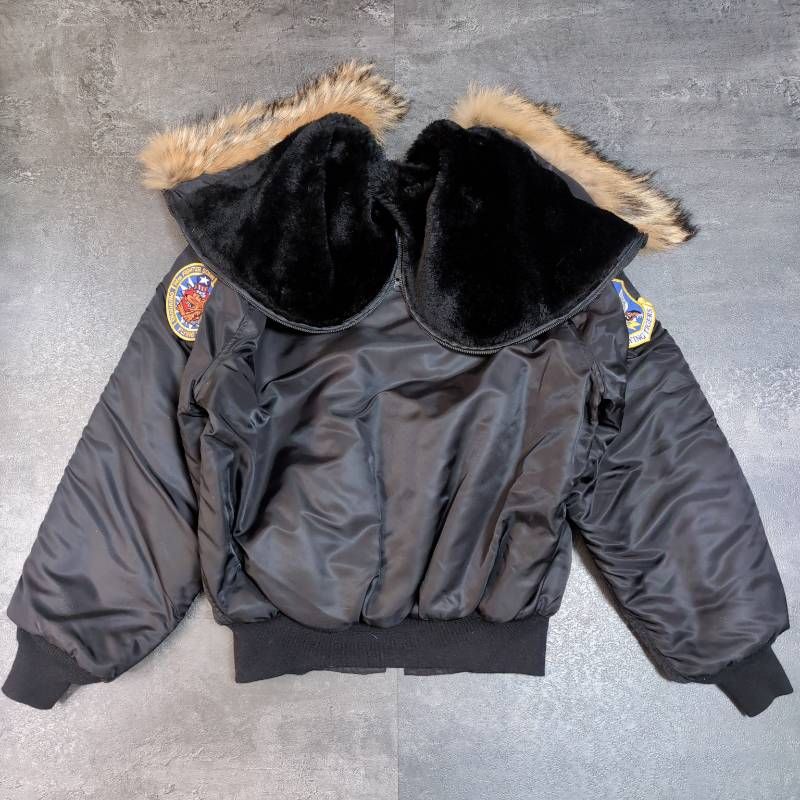 Vtg 90s Spiewak N-2B Flight Jacket USA Made 42 Golden Fleece Black Vtg 90s Spiewak N-2B Flight Jacket USA Made 42 Golden Fleece Black