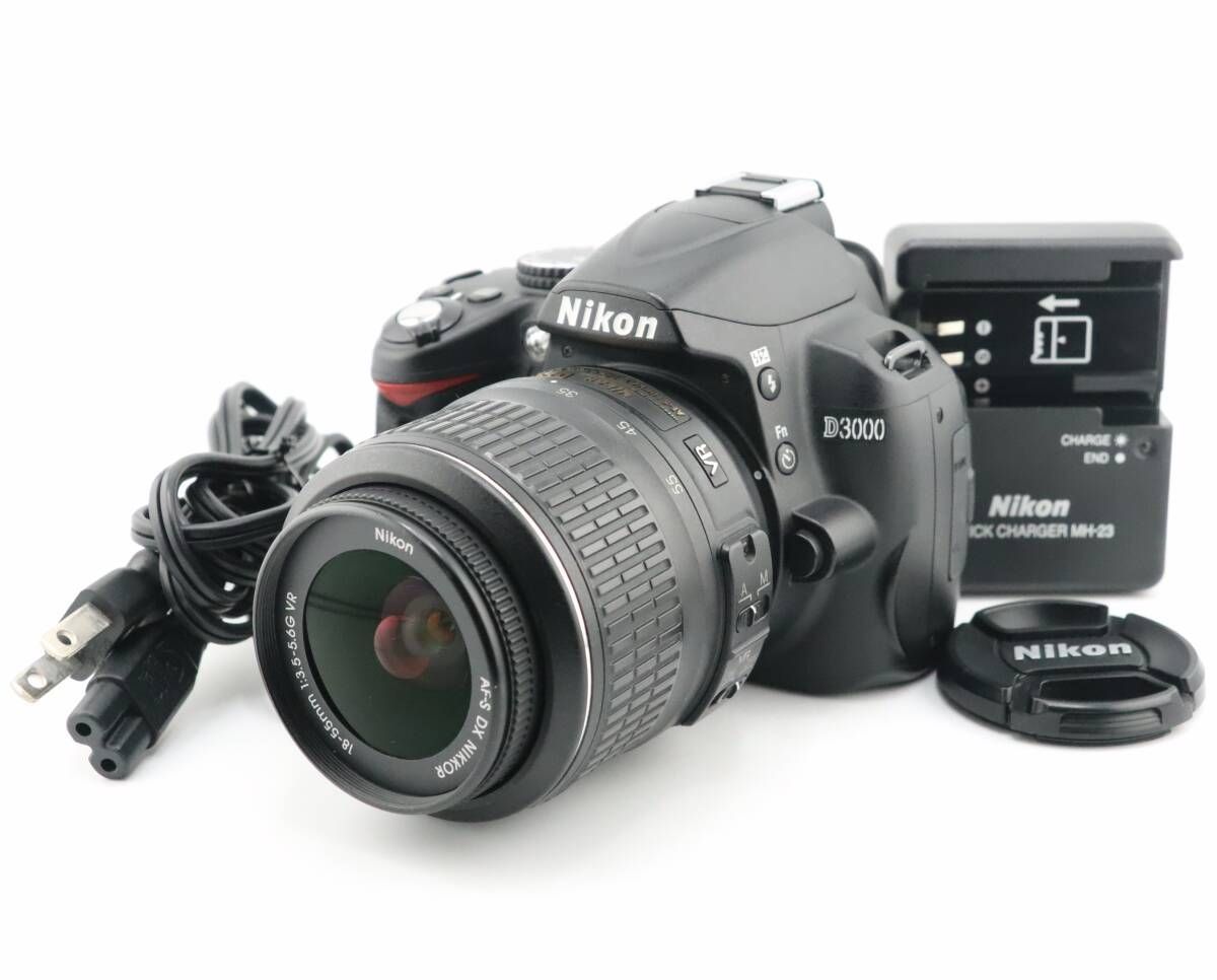 ☆良品☆ショット数6,712回☆ニコン NIKON D3000 + AF-S DX NIKKOR 18
