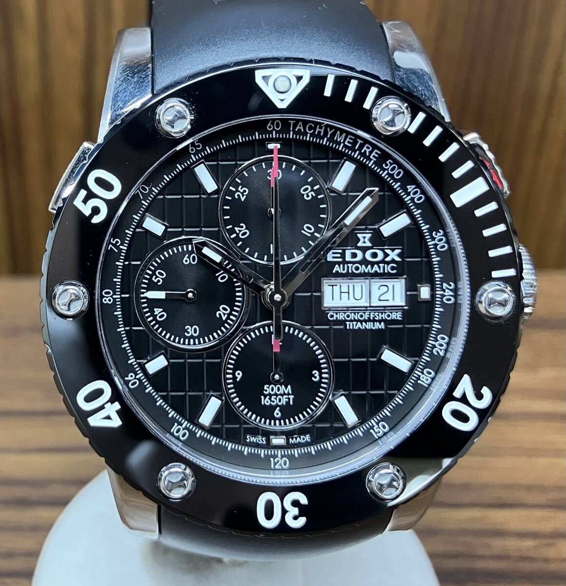 EDOX エドックス クラスワン クロノオフショア 自動巻き メンズ 腕時計