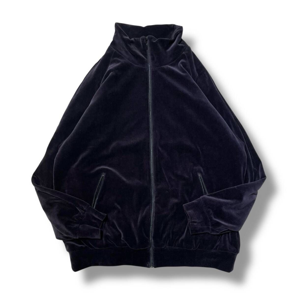 22aw COMOL ジャケット ベロアジャージトラックジャケット ブラック 