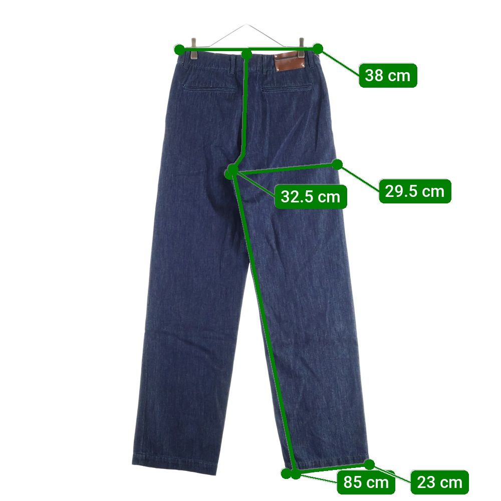 DRIES VAN NOTEN (ドリスヴァンノッテン) 24AW DENIM CHINO ロゴレザー 