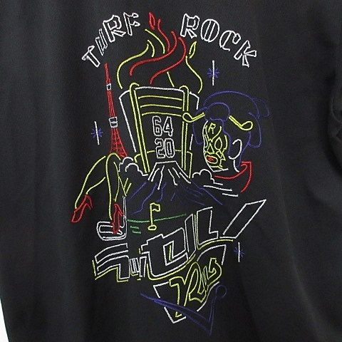 ラッセルノ Russeluno ゴルフ シャツ 半袖 ハーフジップ ロゴ ルチャ