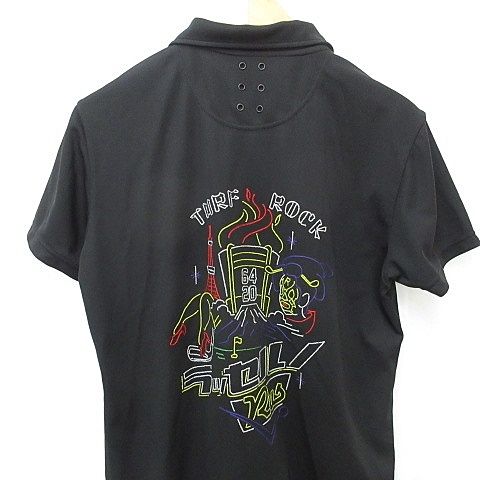 Russeluno ラッセルノ　メンズ　ルチャ　半袖シャツ　ハーフジップ　4 S ラッセルノ Russeluno ゴルフ シャツ 半袖 ハーフジップ ロゴ ルチャ