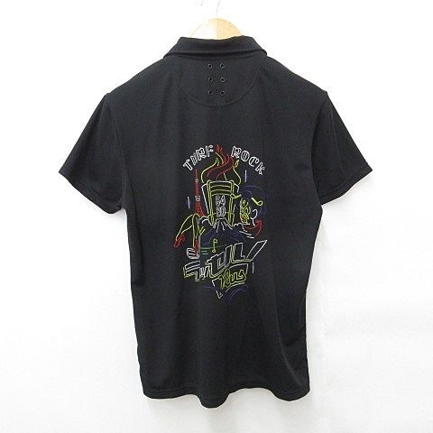 Russeluno ラッセルノ　メンズ　ルチャ　半袖シャツ　ハーフジップ　4 S ラッセルノ Russeluno ゴルフ シャツ 半袖 ハーフジップ ロゴ ルチャ