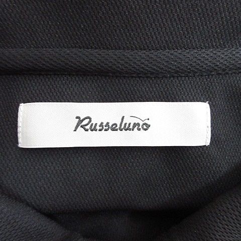 ラッセルノ Russeluno ゴルフ シャツ 半袖 ハーフジップ ロゴ ルチャ