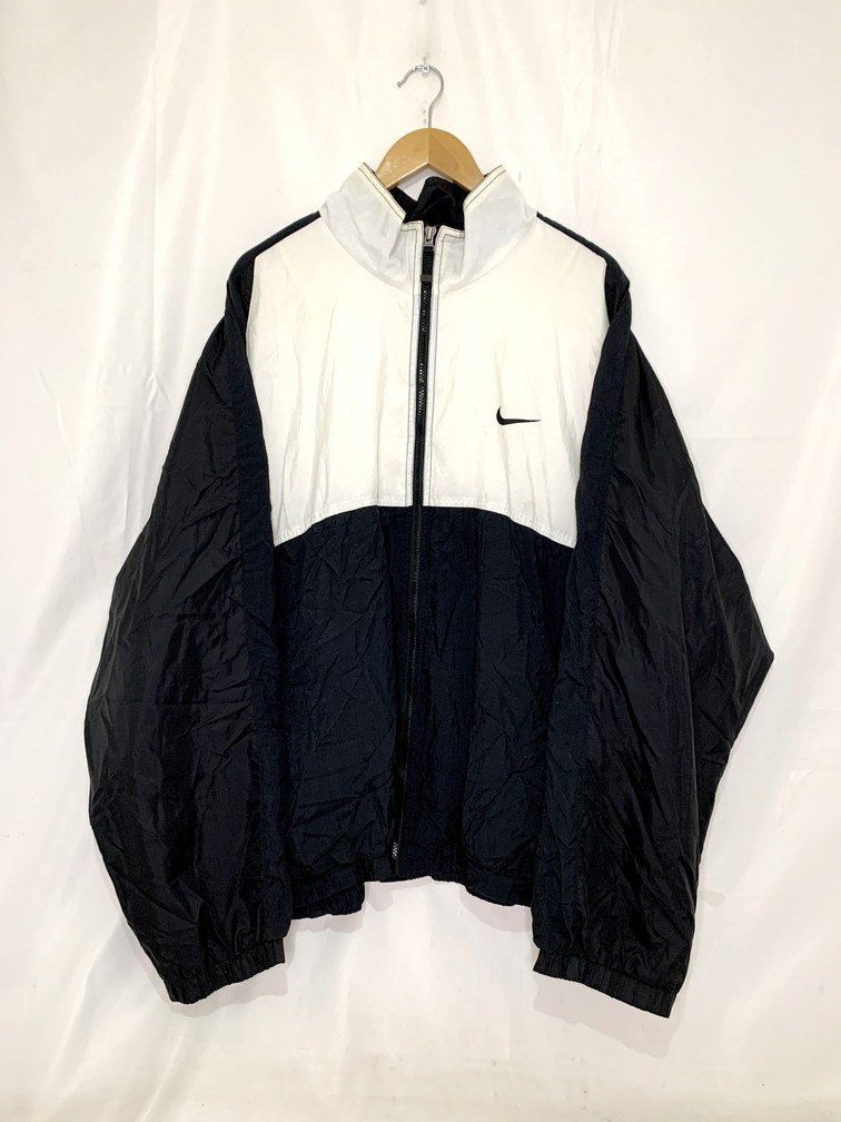 90s NIKE ナイキ ナイロンジャケット 銀タグ ジップアップ サイズ: XXL