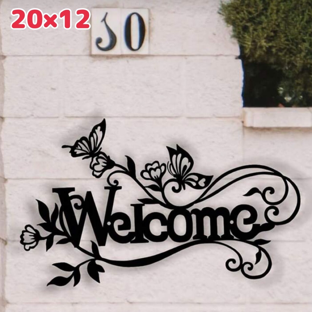 ウェルカムボード WELCOME アイアン調 ウォールサイン 壁飾り 玄関