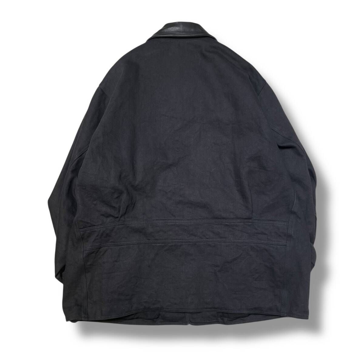 25aw COMOLI カバーオール デニムレザーワークジャケットDENIM LEATHER