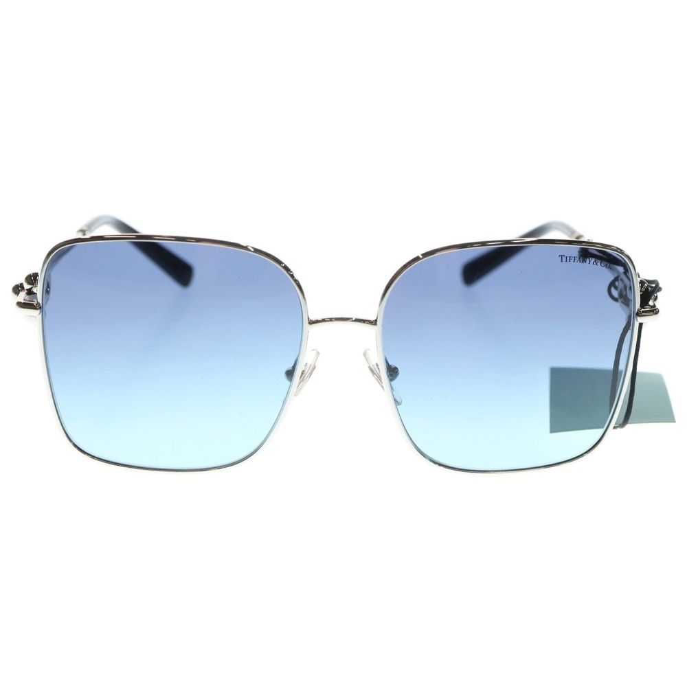 美品】Tiffany ティファニー ハードウェア スクエア サングラス Y2K 美