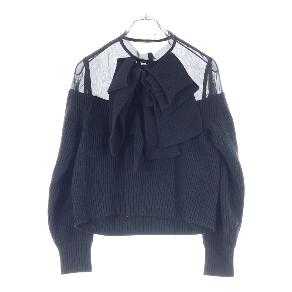 Sacai (サカイ) 23AW Chiffon Mix Wool Knit Pullover シフォン