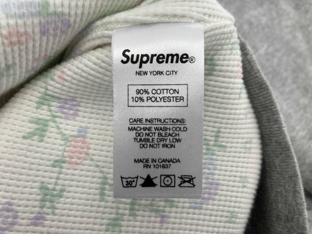 Supreme/Mサイズ/グレー/ジップパーカー/Small box Thermal Zip Up