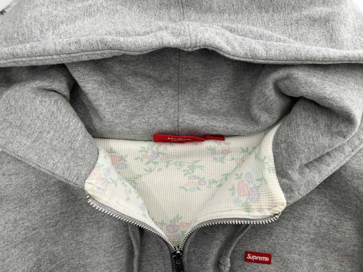 Supreme/Mサイズ/グレー/ジップパーカー/Small box Thermal Zip Up