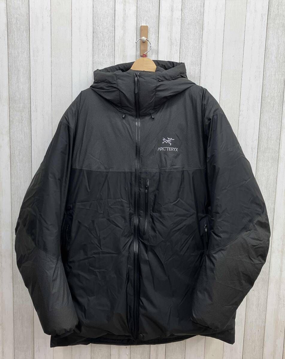 ARC'TERYX フード付き ブラックダウンジャケット アークテリクス黒 フード付きダウンジャケット