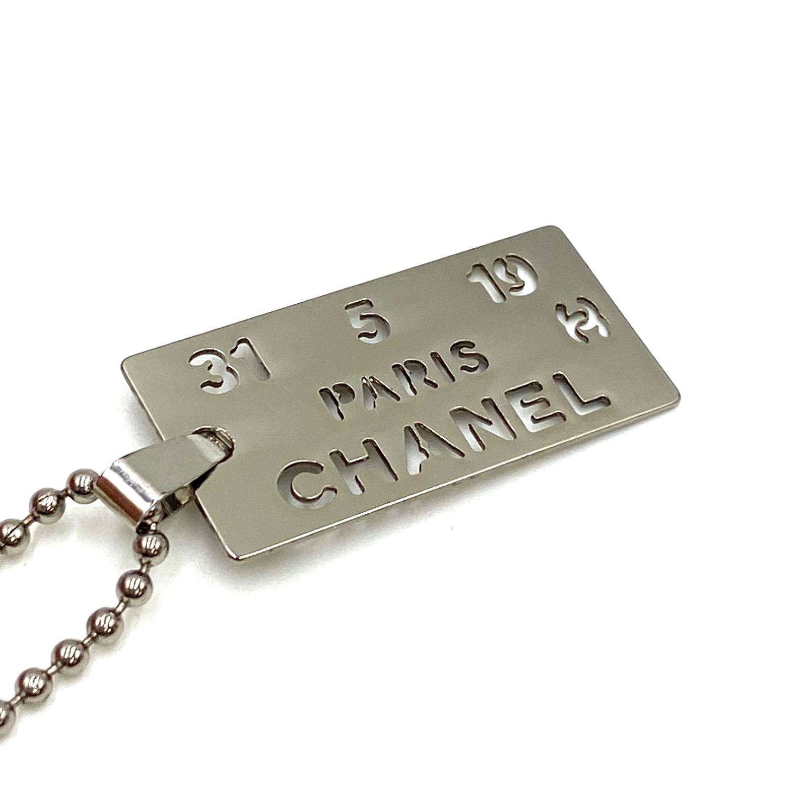 CHANEL シャネル ドッグタグ ロゴプレート ネックレス チョーカー