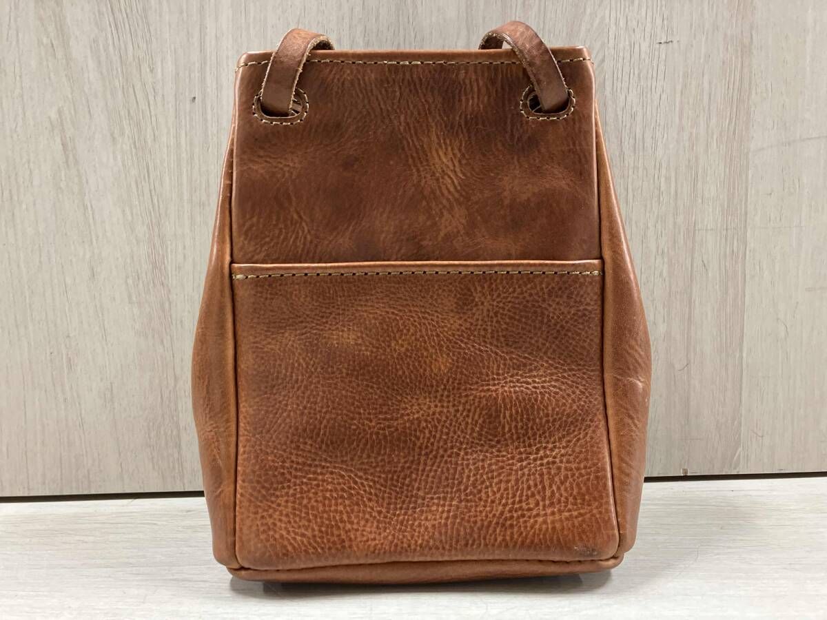 analogico アナロジコ ショルダーバッグ 革製品 ブラウン - メルカリ