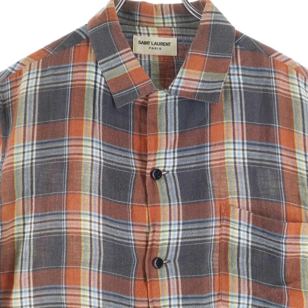 SAINT LAURENT PARIS (サンローランパリ) 16SS チェック柄 ショート