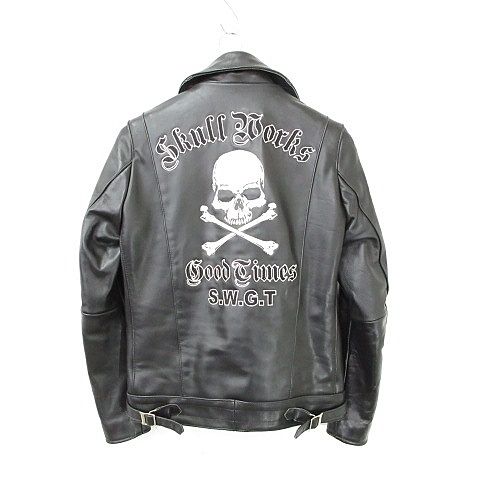 スカルワークス Skull Works ライダース レザージャケット ダブル 裏