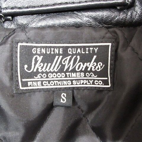 スカルワークス Skull Works ライダース レザージャケット ダブル 裏