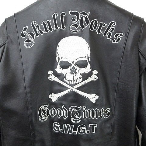 スカルワークス Skull Works ライダース レザージャケット ダブル 裏