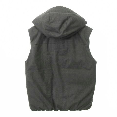 セオリー Theory ダウンベスト HW フード付き 無地 厚手 XLサイズ