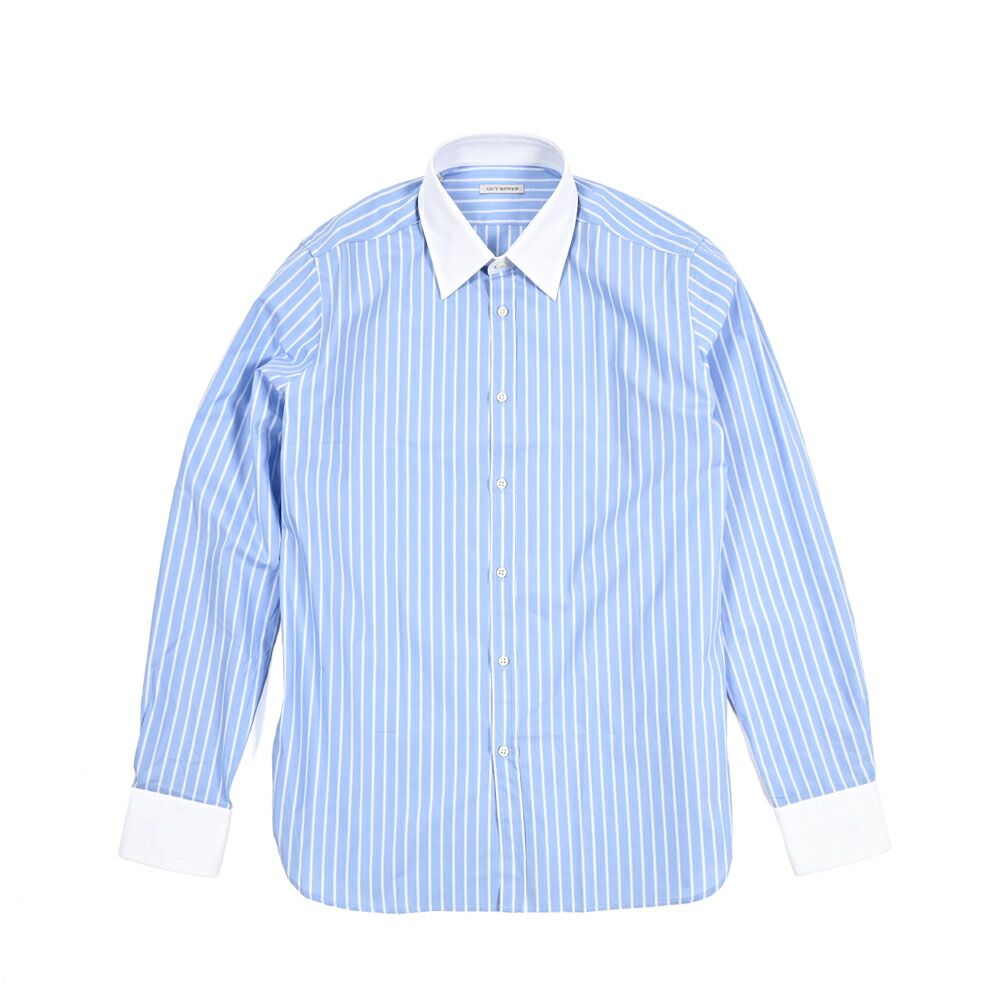 GUY ROVER ギローバー / ドレスシャツ ワイシャツ クレリックカラー