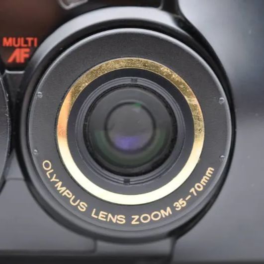 動作OK】OLYMPUS μ[mju:] ZOOM DELUXE ブラック コンパクトフィルム