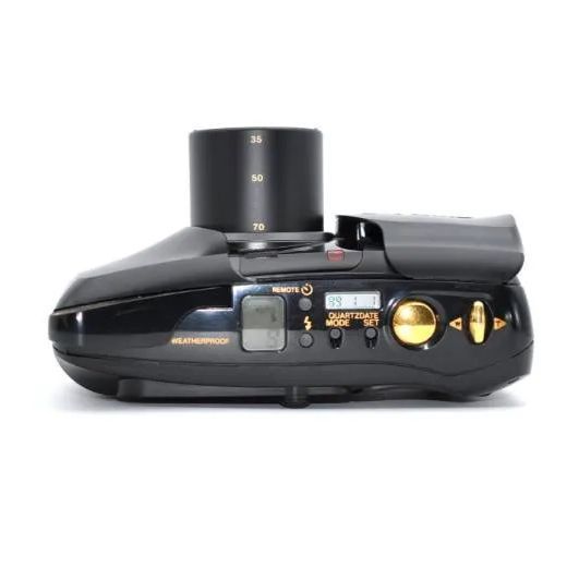 動作OK】OLYMPUS μ[mju:] ZOOM DELUXE ブラック コンパクトフィルム