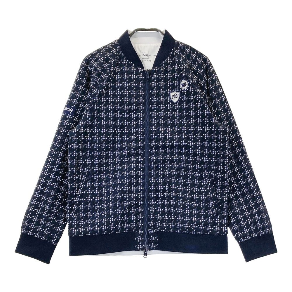 サイズ：40 ZOY ゾーイ リバーシブル ジップジャケット 千鳥柄