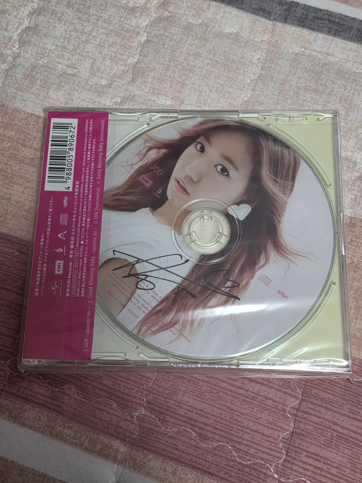 Apink(エーピンク) ジャパンシングル LUV FC 直筆サイン（ナムジュ