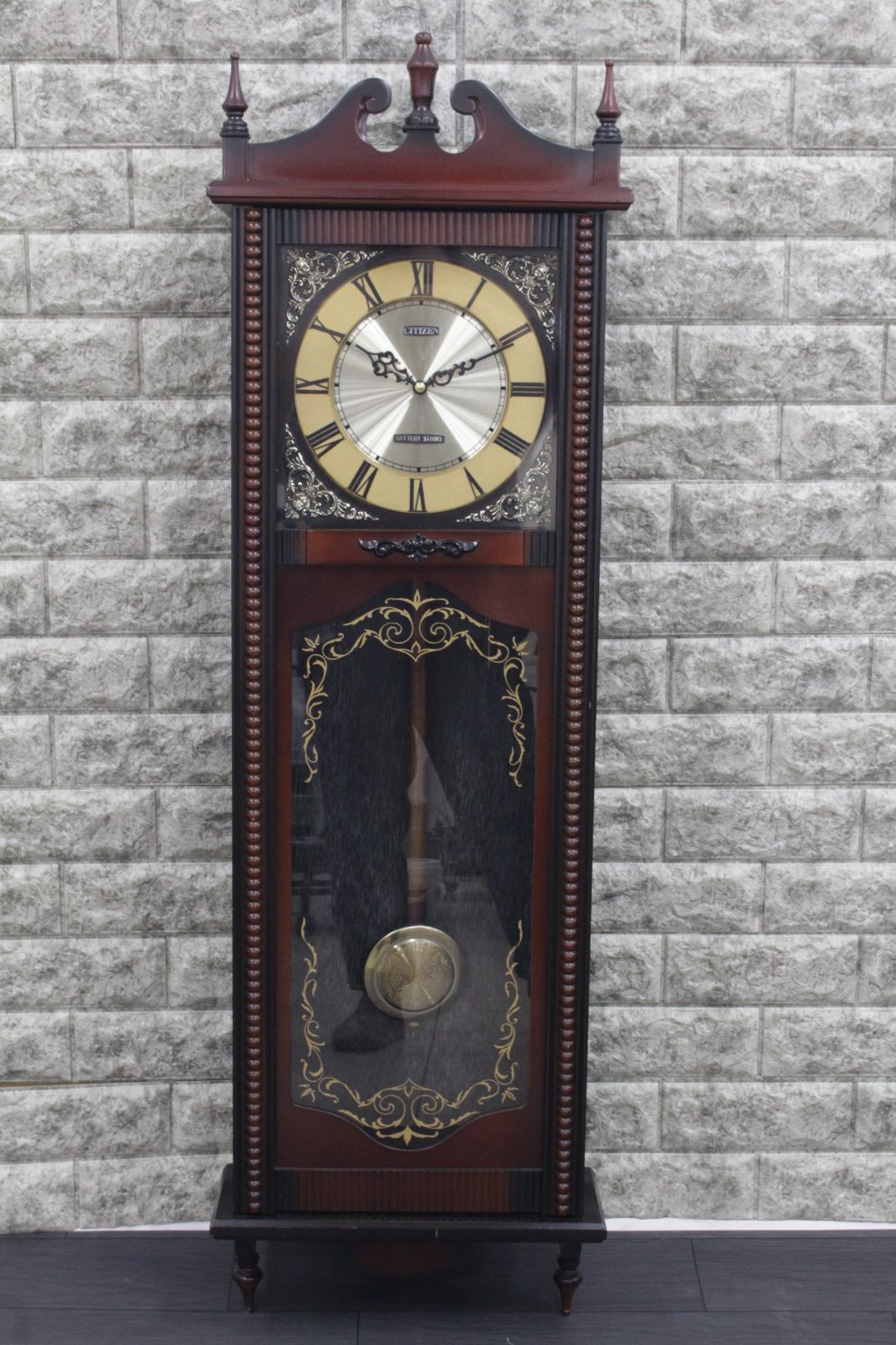 行董】CITIZEN/シチズン ヴィンテージ 柱時計 振り子時計 動作品 昭和