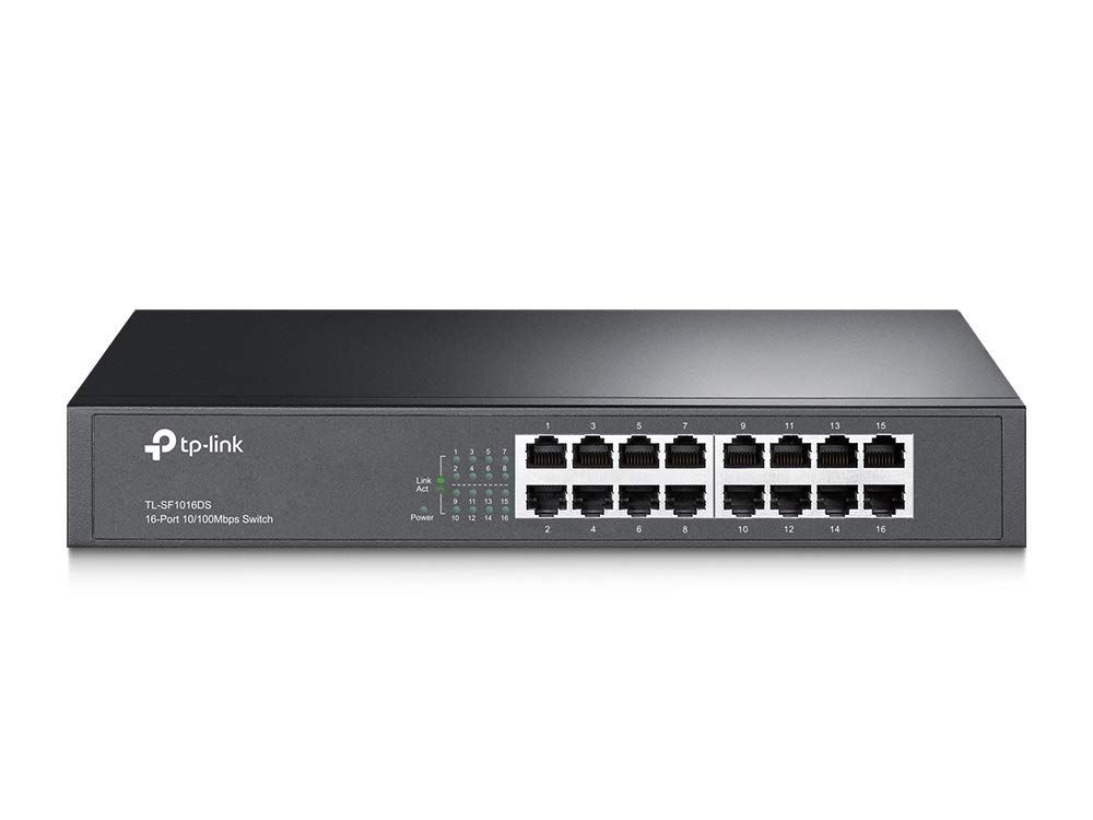 PC周辺機器 新品 TP-Link スイッチングハブ 16ポート 10/100Mbps 金属筺体 TL-SF1016DS