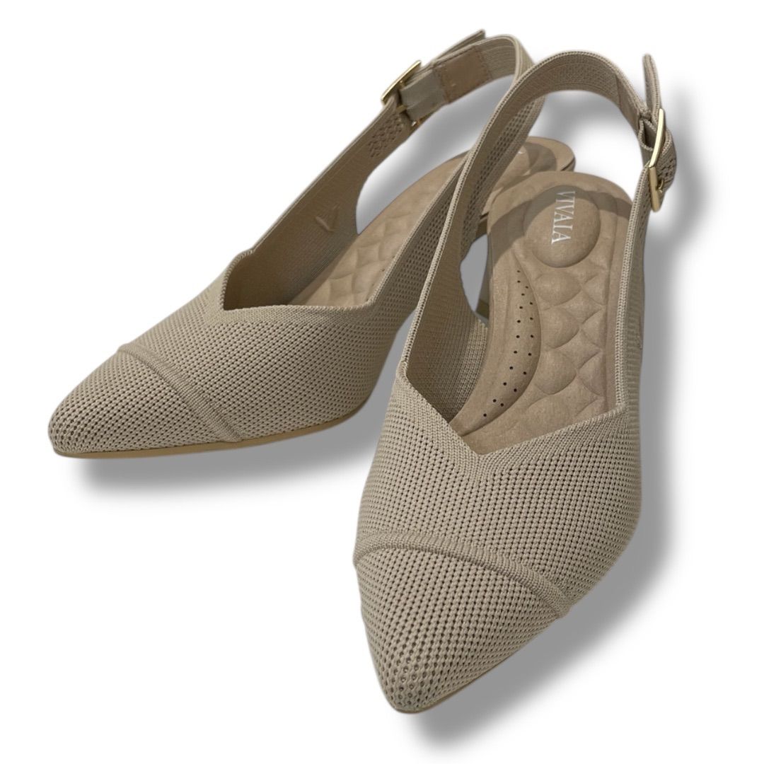 VIVAIAヴィヴァイア ポインテッドトゥスリングバックサンダル メッシュ