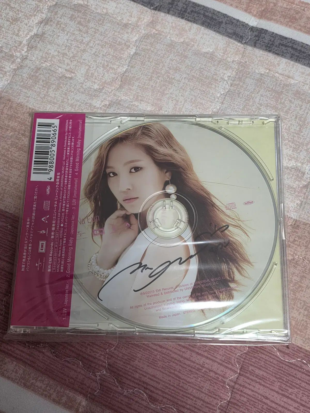 Apink(エーピンク) ジャパンシングル LUV FC 直筆サイン（ナウン