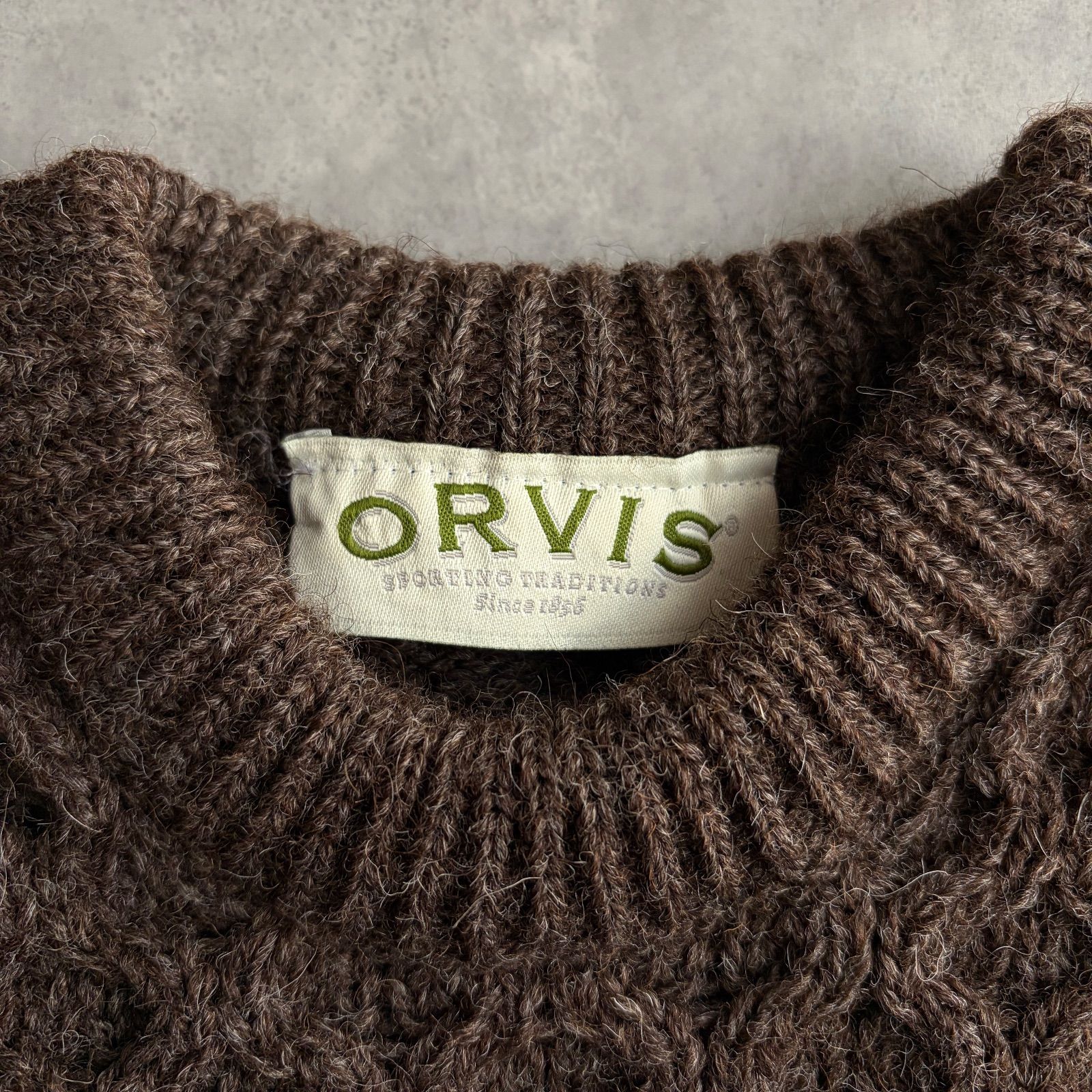 00s〜/ORVIS/オービス/アランニット/フィッシャーマンセーター