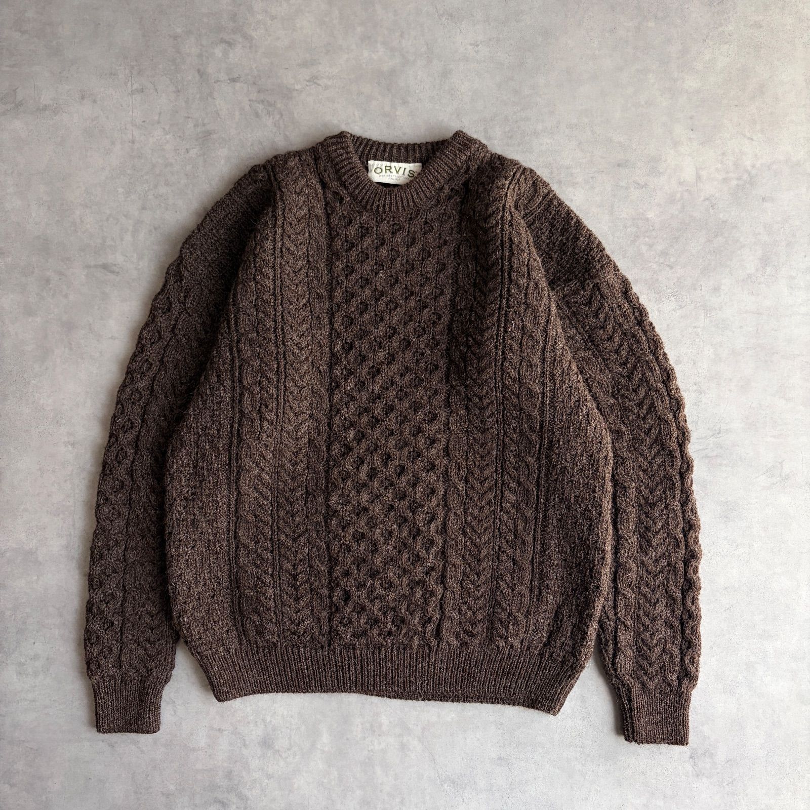 00s〜/ORVIS/オービス/アランニット/フィッシャーマンセーター