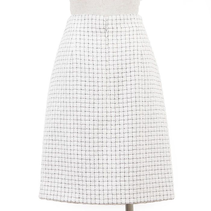 美品】CHANEL シャネル ツイードスカート P53792 ブロックチェック