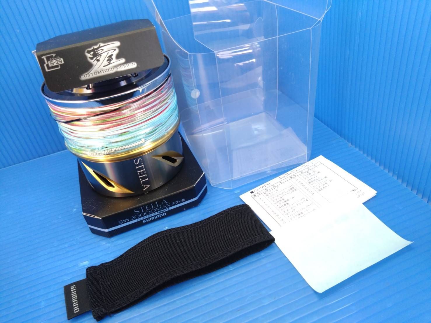 シマノ 日本製 夢屋 20ステラSW 200000MAXスプール 糸付き 美品