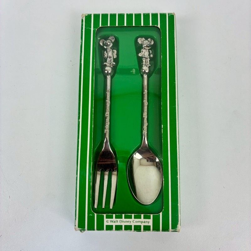 ディズニーランド スプーン フォーク ミッキー ミニー レア 廃盤品 限定 激レア 人気 ディズニーランド限定 スプーン&フォークセット ミッキー