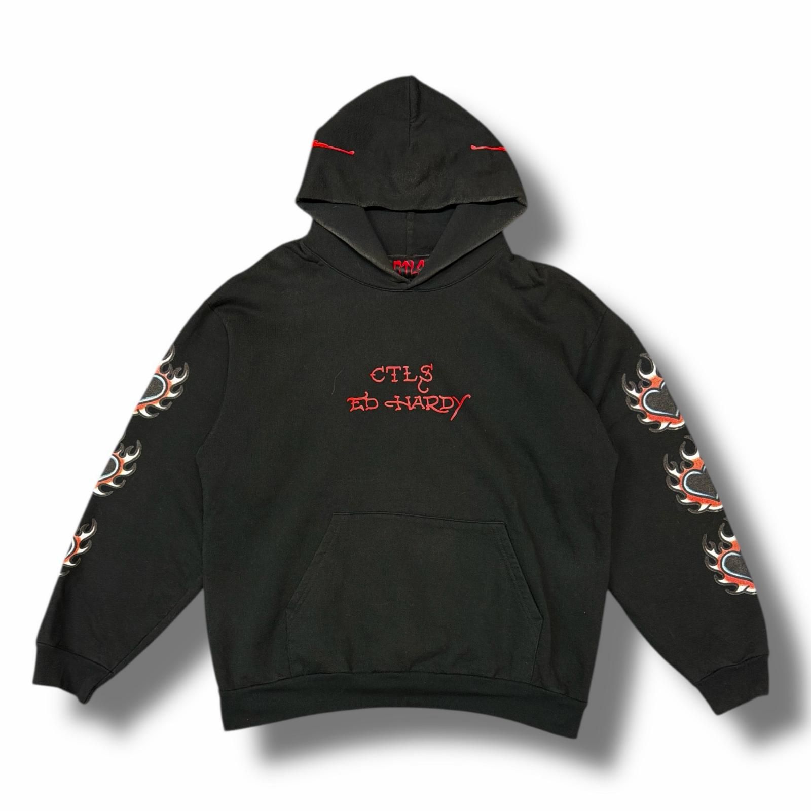 CVTVLIST × ED HARDY プルオーバーパーカー フーディー カタリスト