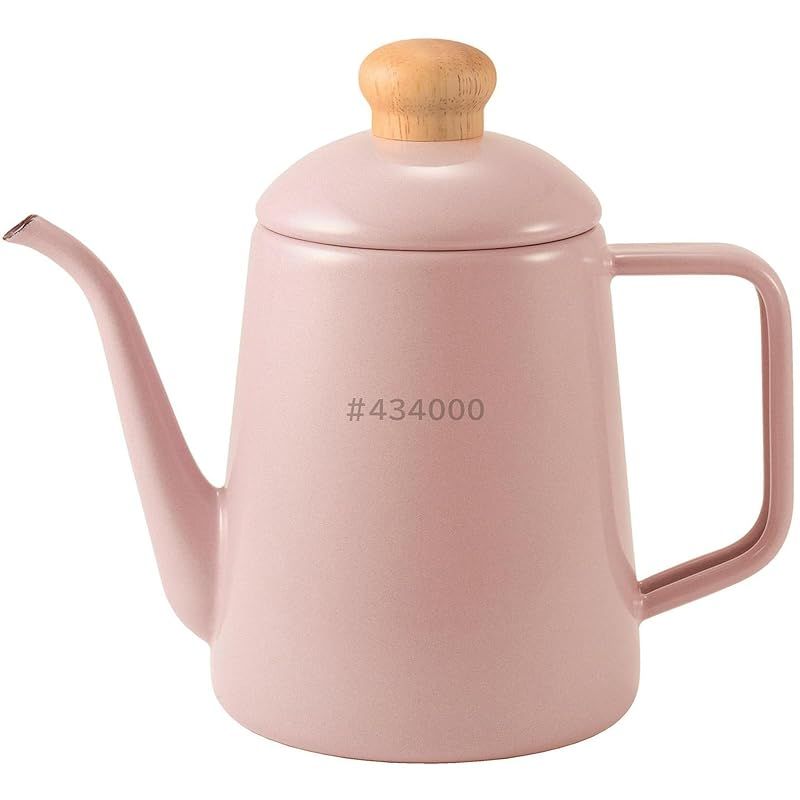 富士ホーロー コットンプラス ドリップポット1.0L アッシュピンク